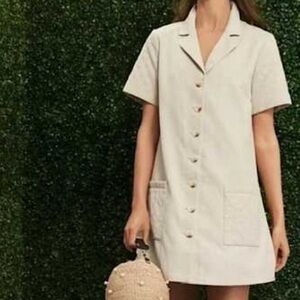 Tuckernuck tan Summer Sands quilted dress sz M